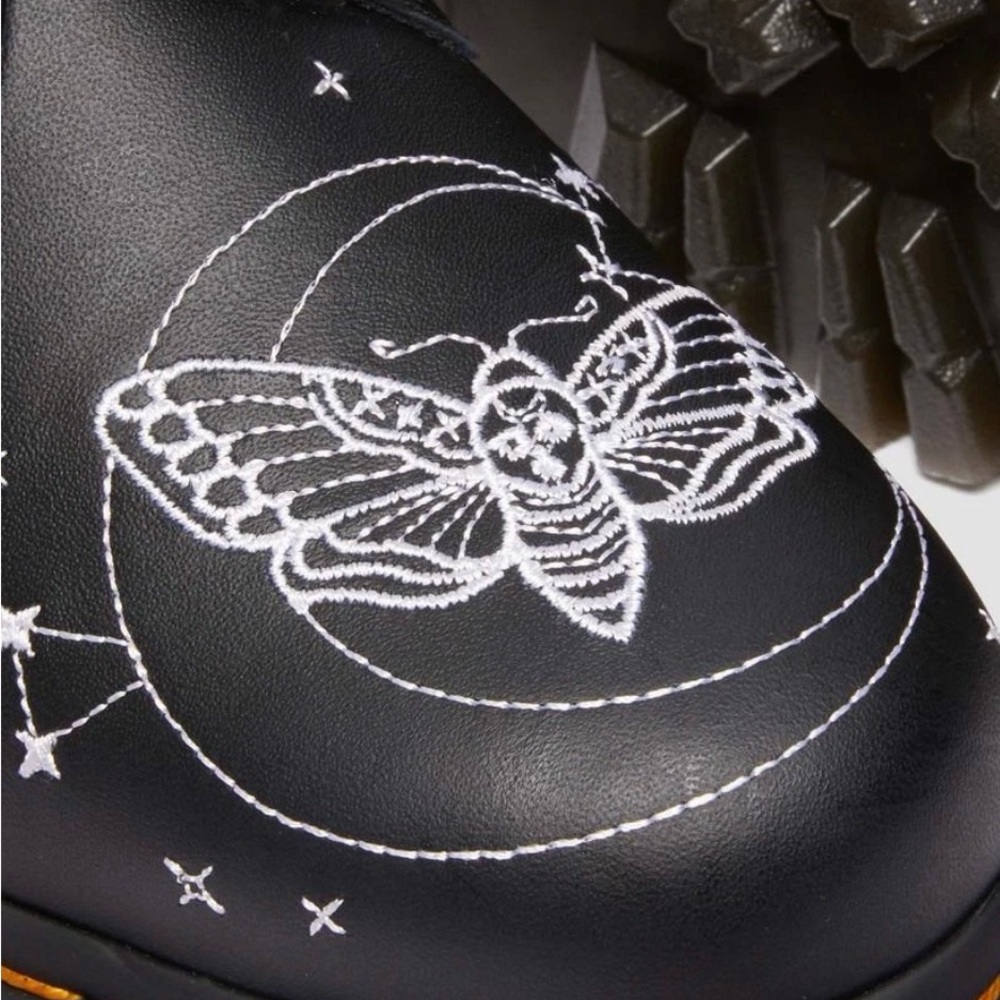 DR. MARTENS Monk Celestial Moth Platform Shoes Unisex Size Men 10/Woman 11 - Picture 3 of 11